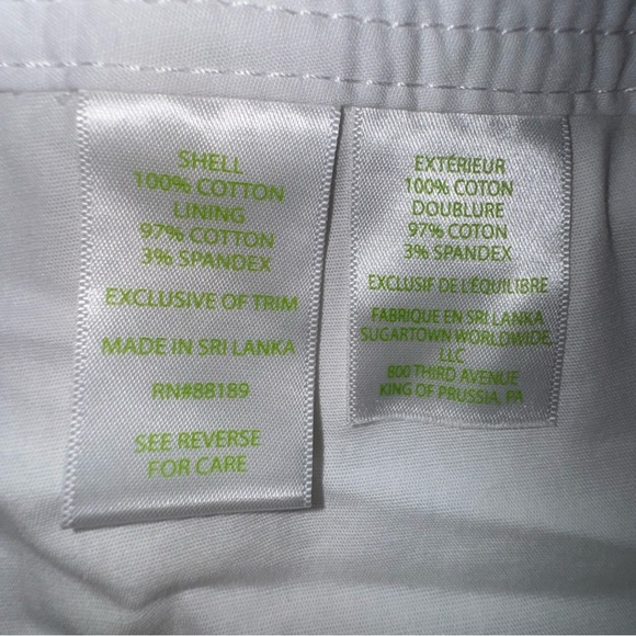 Lilly Pulitzer white scalloped hem textured skort. Size 4. VGUC - Picture 3 of 9